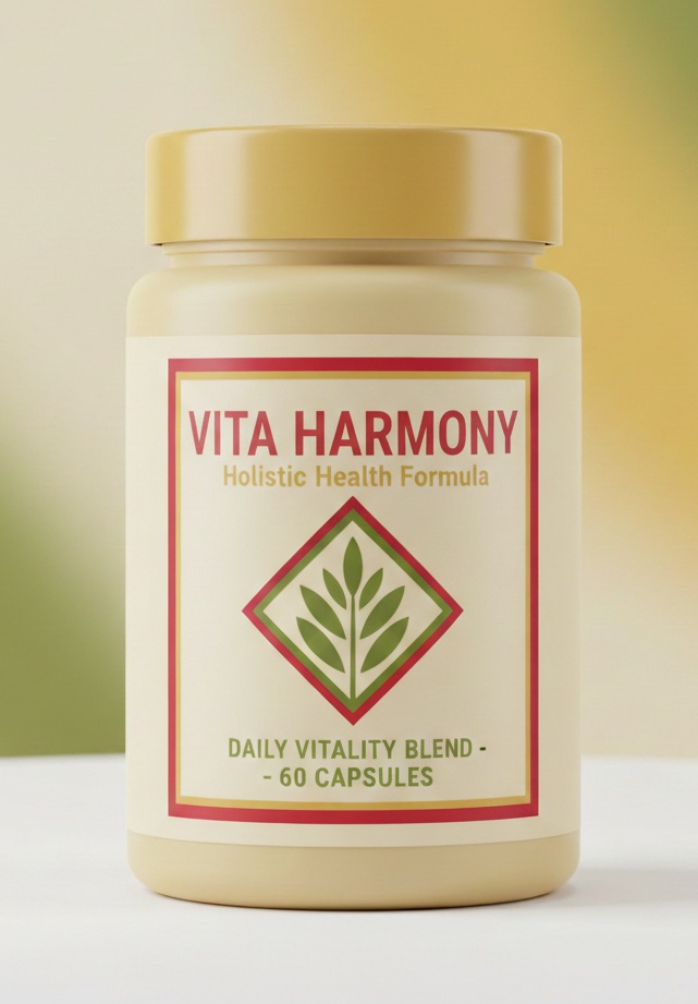 Vita Harmony product packaging illustration